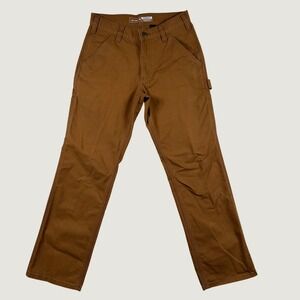 Carhartt Duck Utility Work Pant Mens Rugged Flex Relaxed 29x30 Brown Carpenter